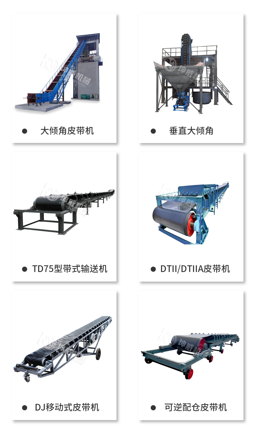 帶式皮帶輸送機類型
